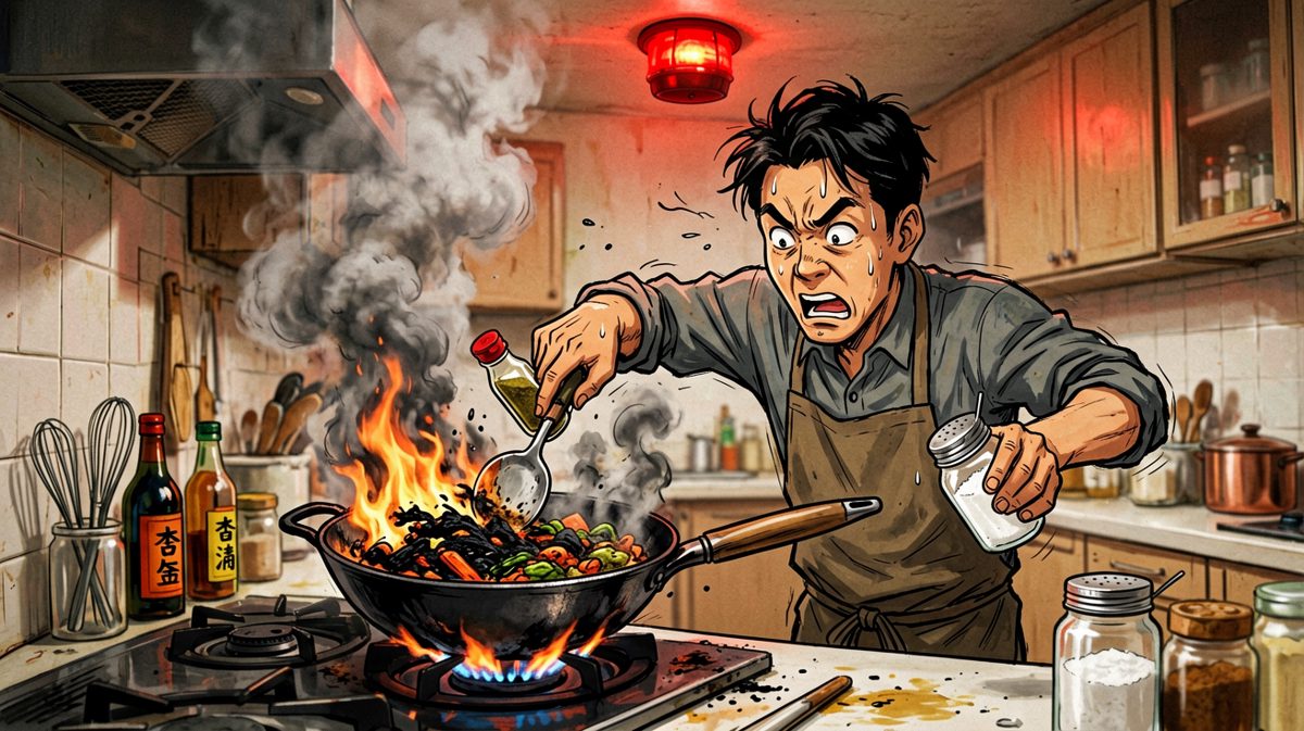 第二格：等等……这个瓶子上的字怎么越看越眼熟？！