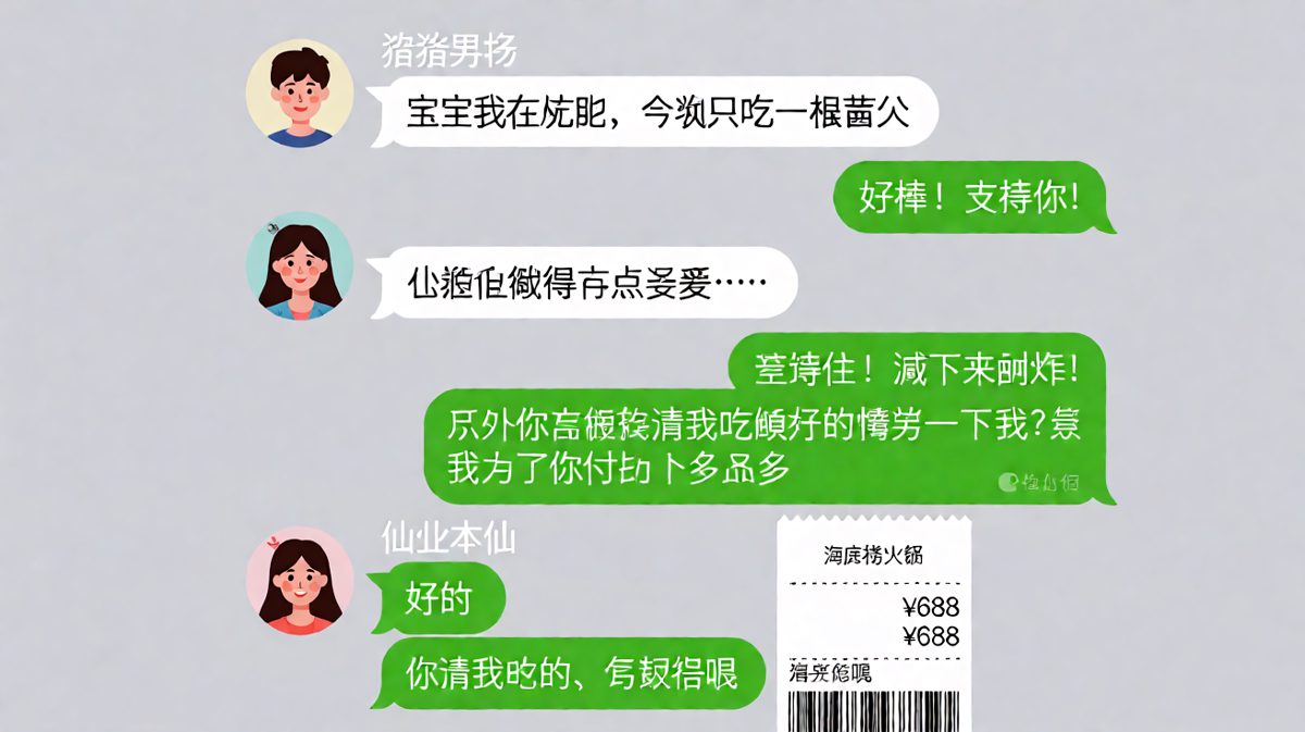 男生装可怜求投喂，反手被女生用账单暴击
