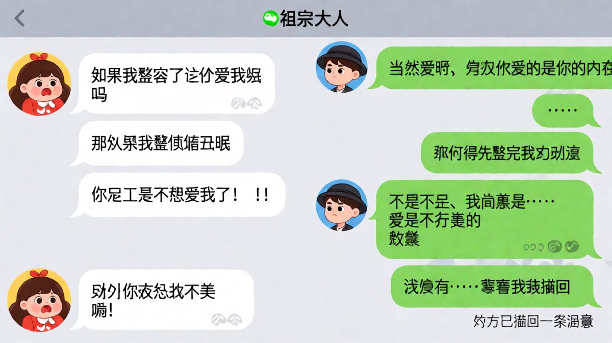 「爱是不分美貌」这句话本身就是错。