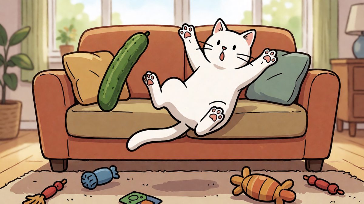 猫：这绿色怪物到底是从哪冒出来的！！