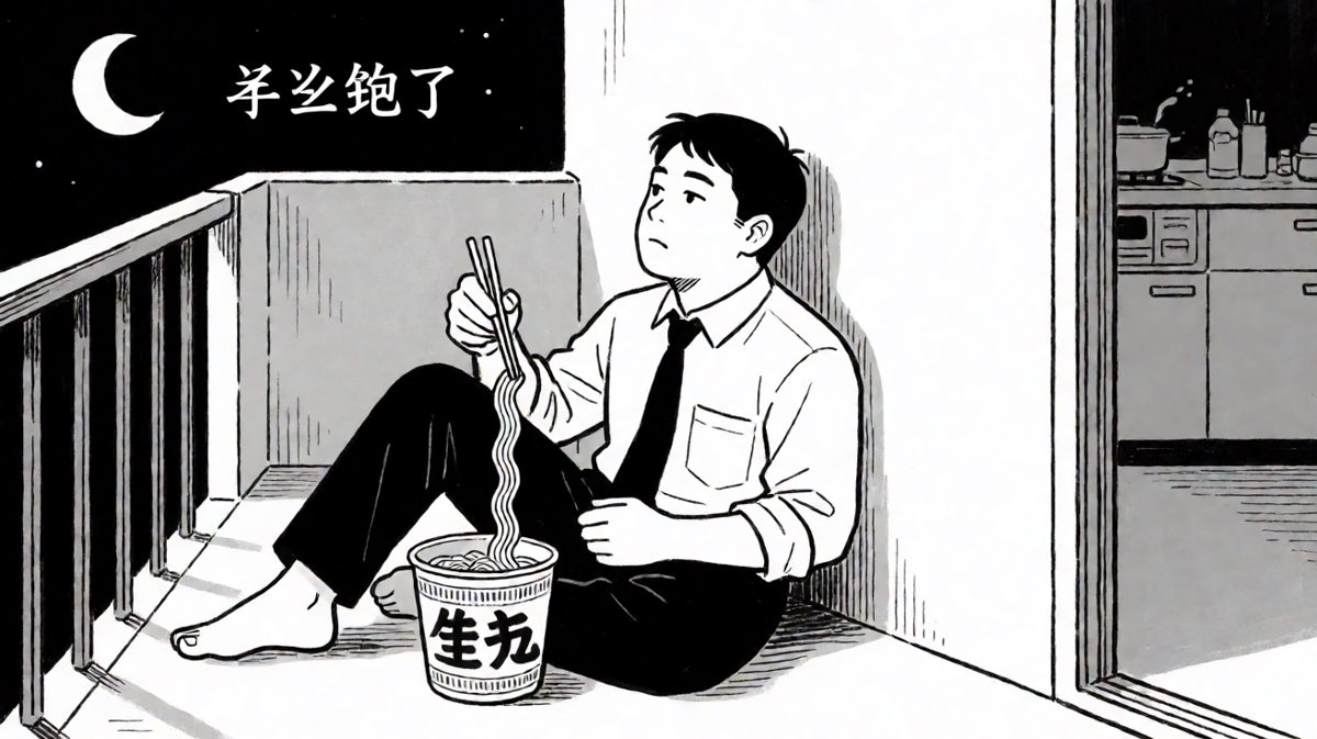 最终，一碗泡面换来了人生哲理