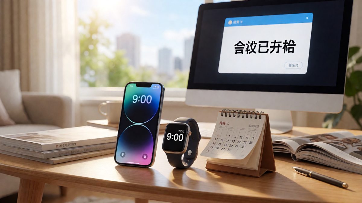 当阿强终于睁开眼，发现一切都晚了——会议已经开始一个多小时了。