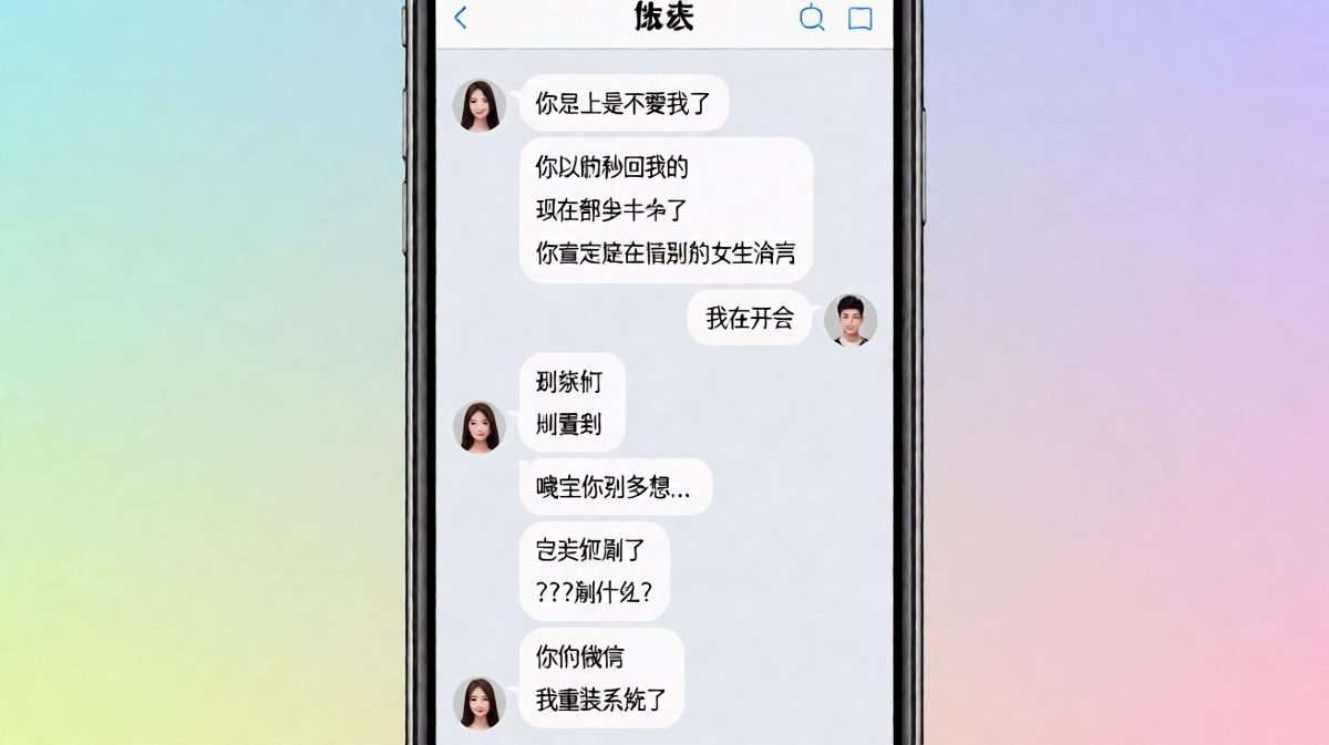 男生开会晚回消息，被女朋友一气之下删除了微信