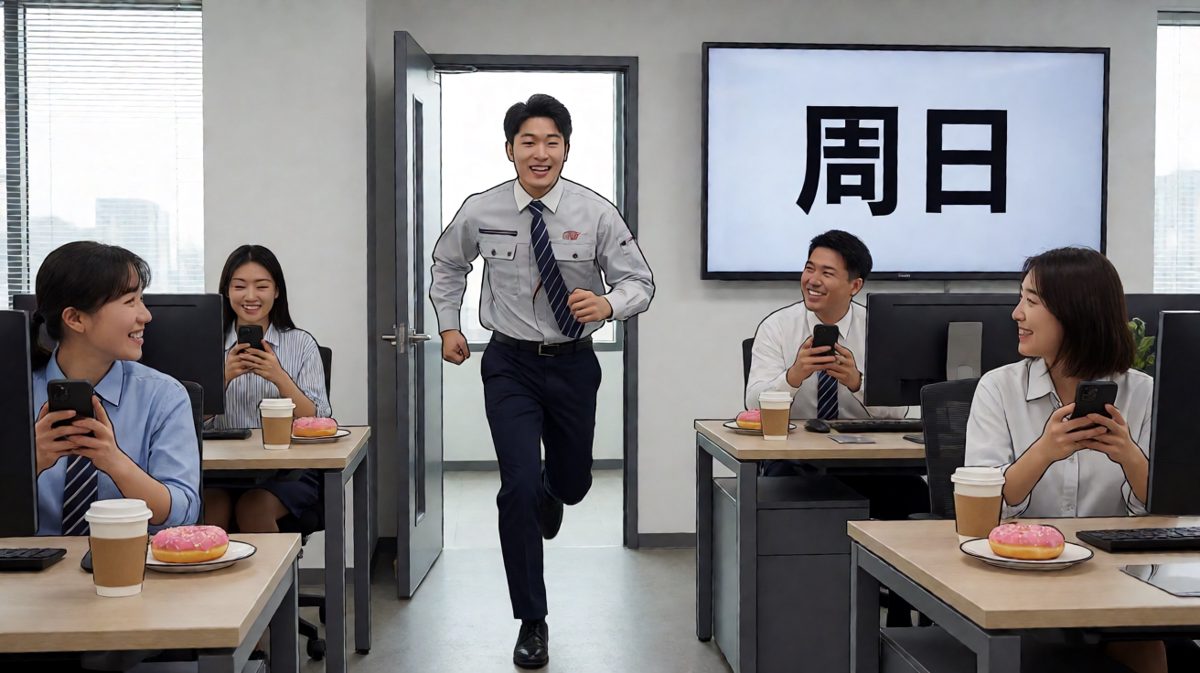 冲到公司发现今天是周日，社死现场