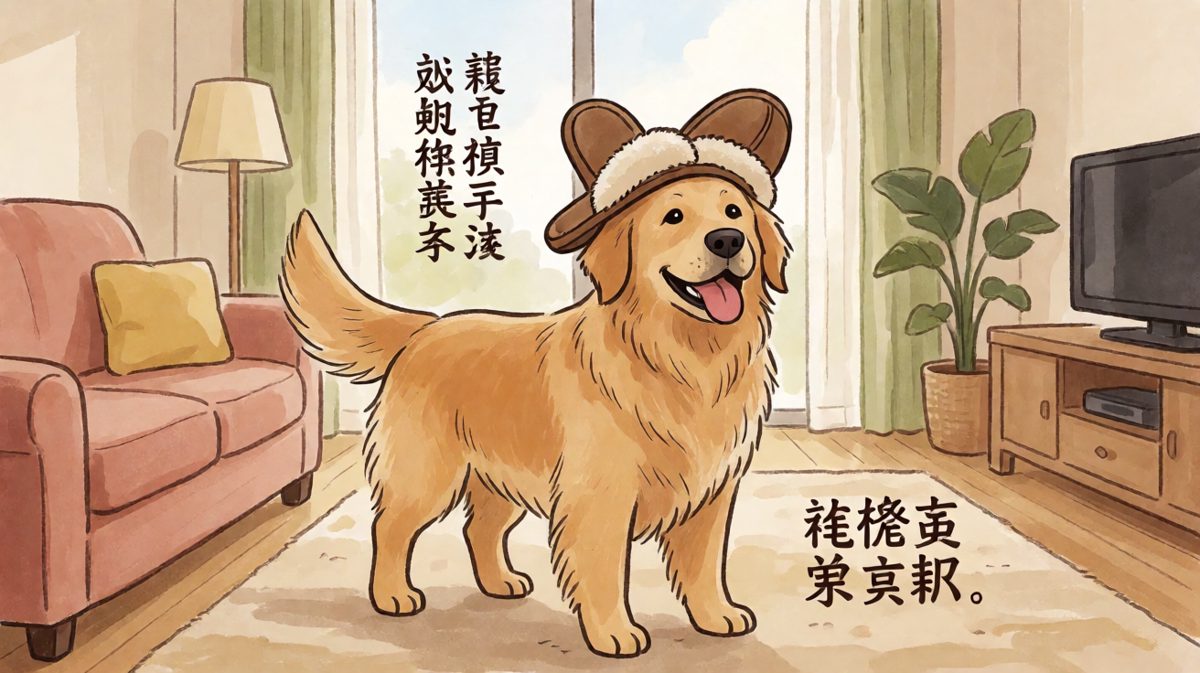 金毛：这是本汪最新款的限量版帽子！
