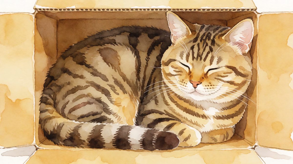 虎斑猫：箱子再小也是我家，懂？