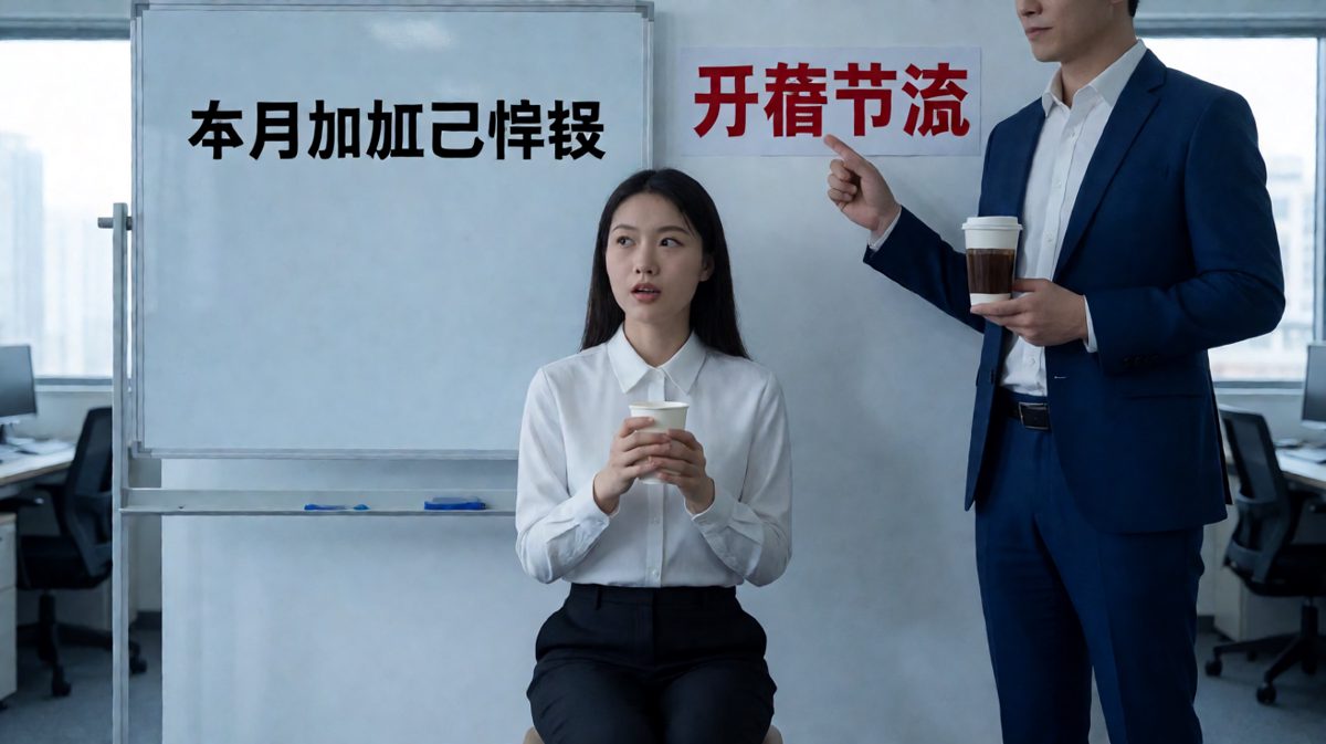 员工抱怨加班没咖啡报销，老板：我们提倡的是开源节流精神