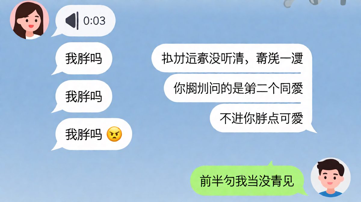 三连发问陷阱，男生的求生欲满分