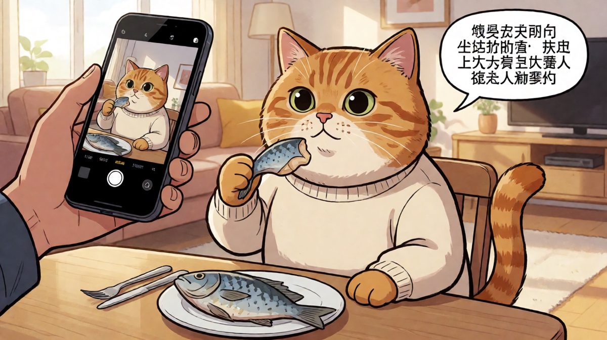 被抓现行！这只橘猫的内心OS：我只是闻了闻……