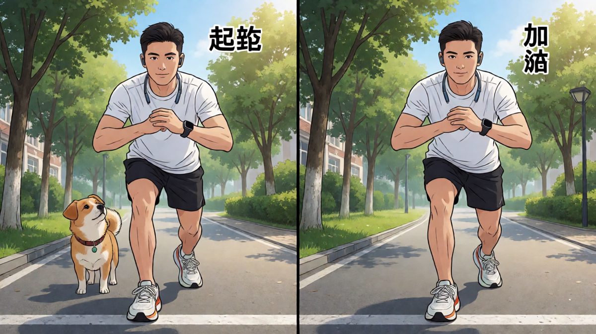 出发！今天一定要跑五公里