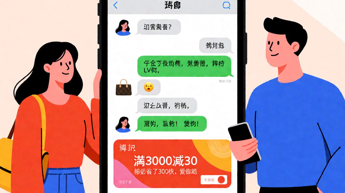 包包请求的反转，男生用优惠券表达爱意