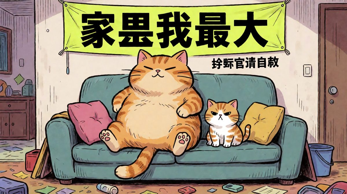 猫主子的家庭地位一览无余