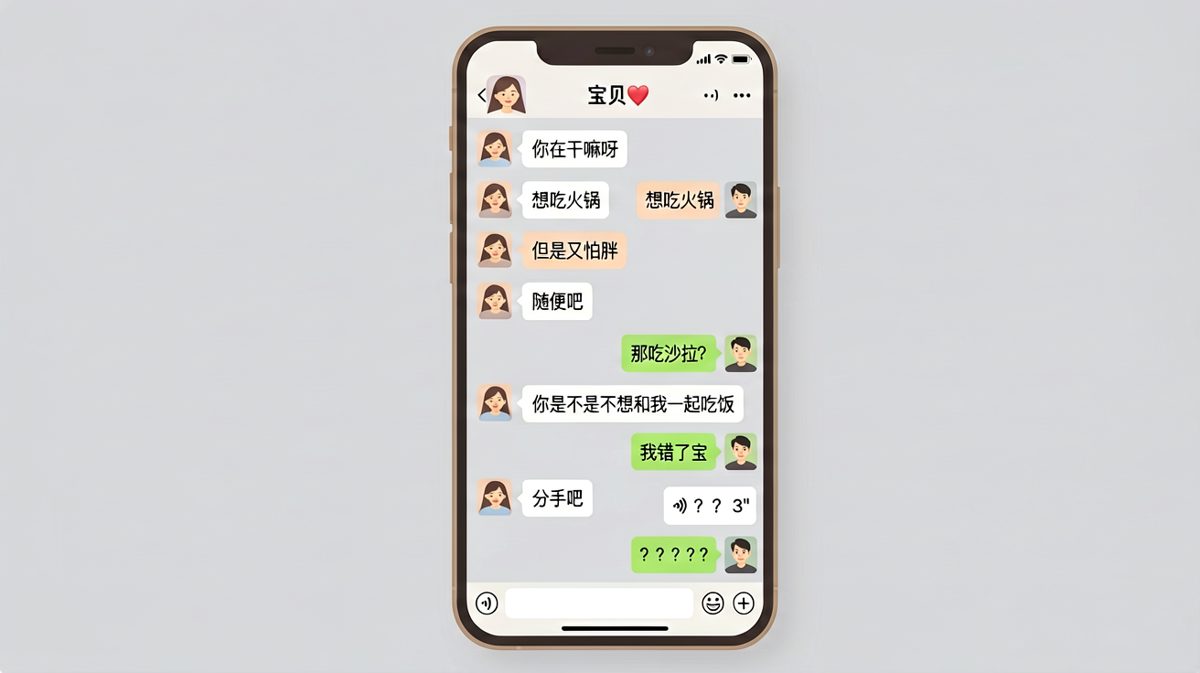 女生一句'随便'，男生直接送走