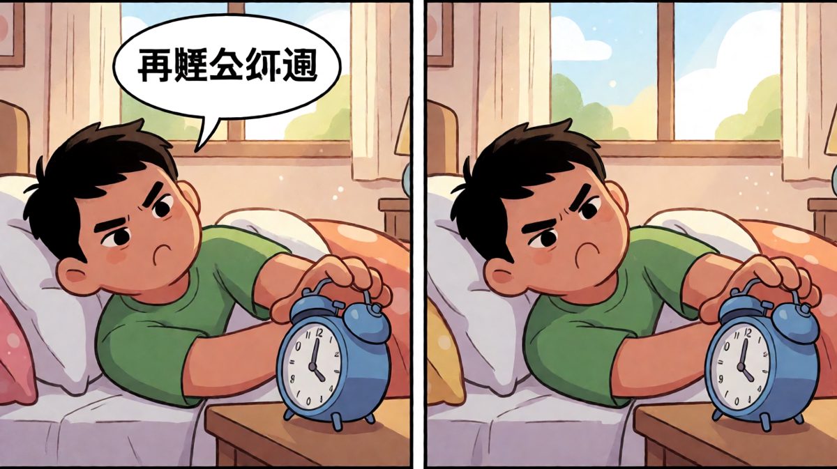 再睡五分钟的决定