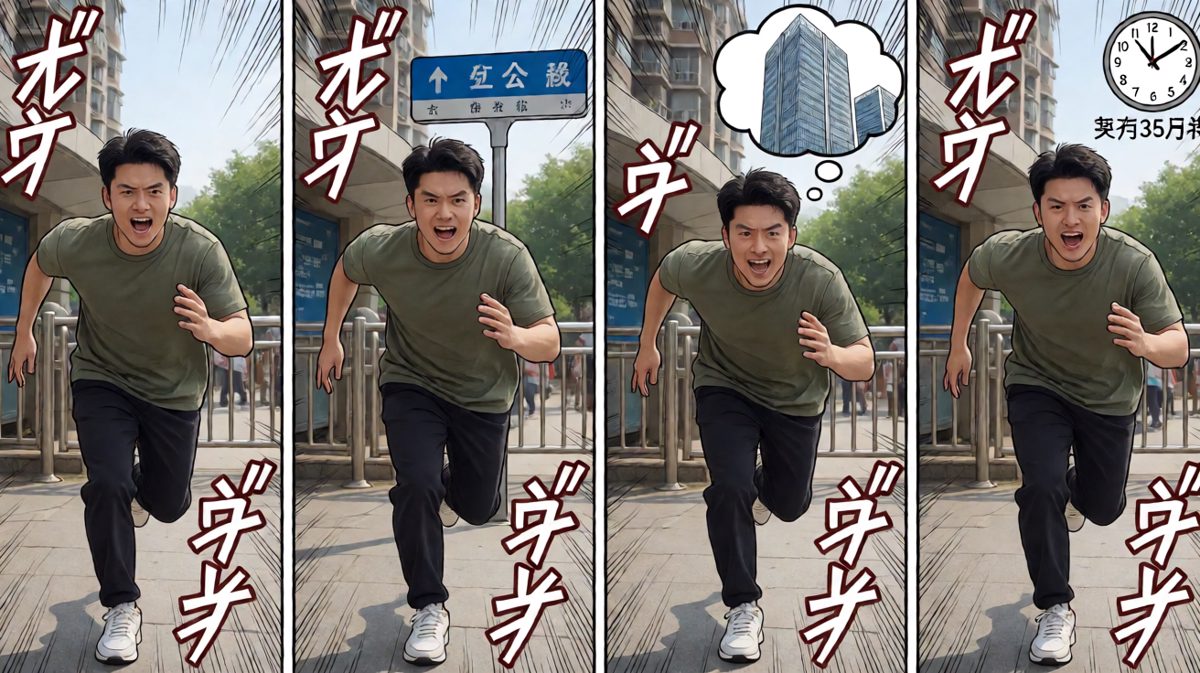 拼尽全力狂奔，却跑错了方向……