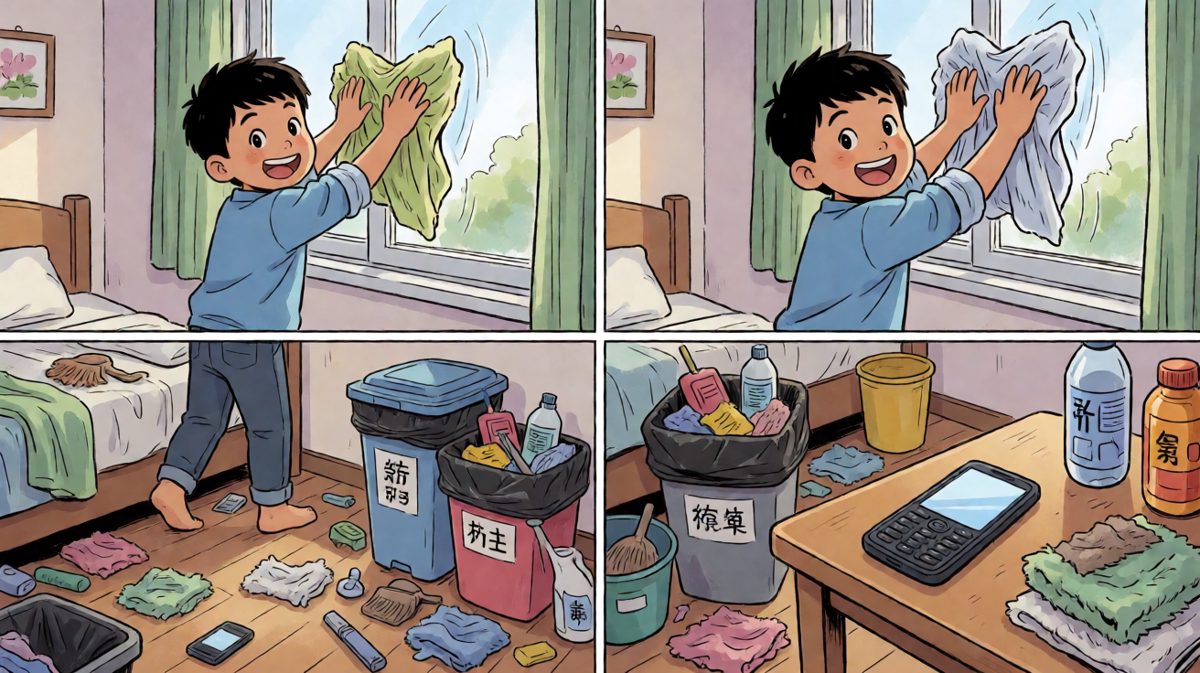 开工！擦擦擦，一切尽在掌控。
