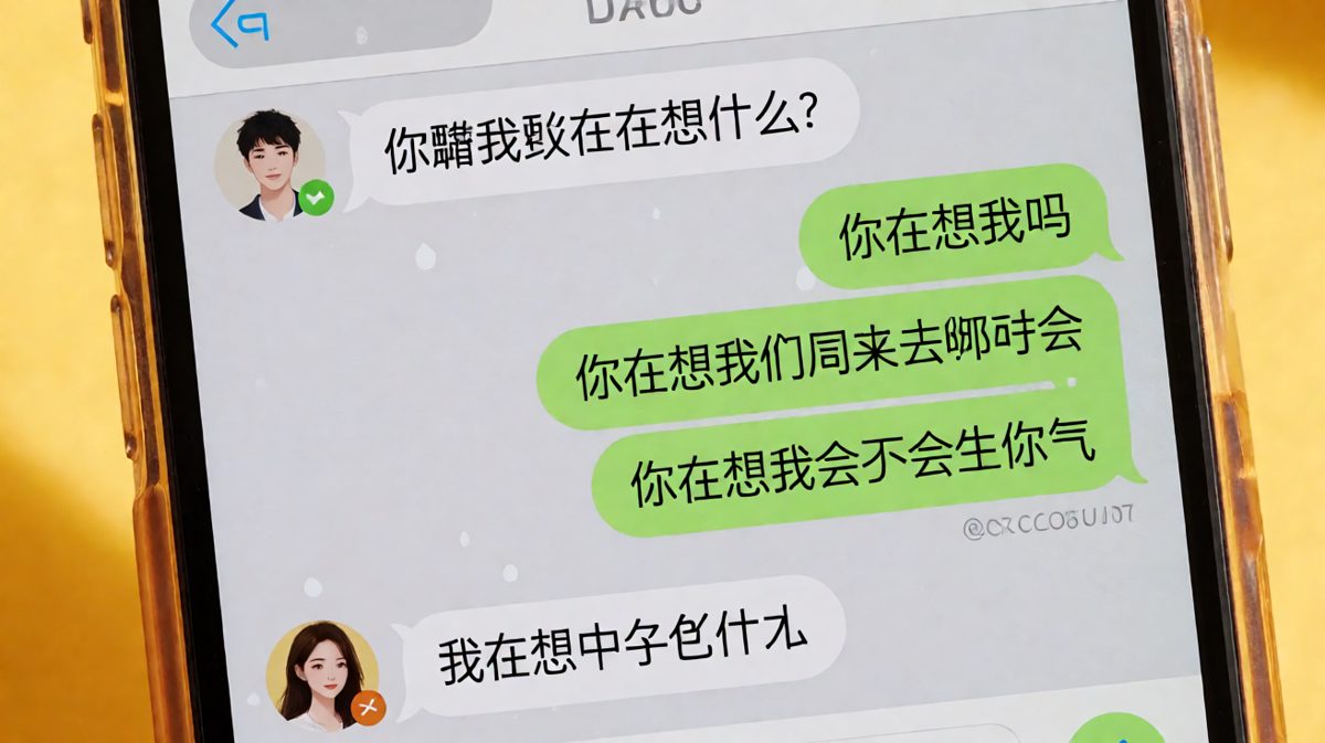 男生问女生猜他在想什么，女生脑补了一整部爱情剧，结果男生只饿了。