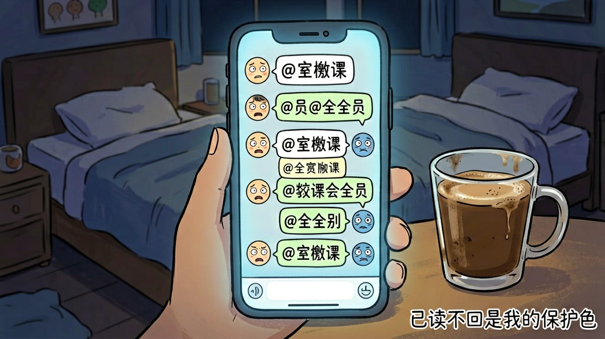 群聊消息99+，我的选择是：已读装死