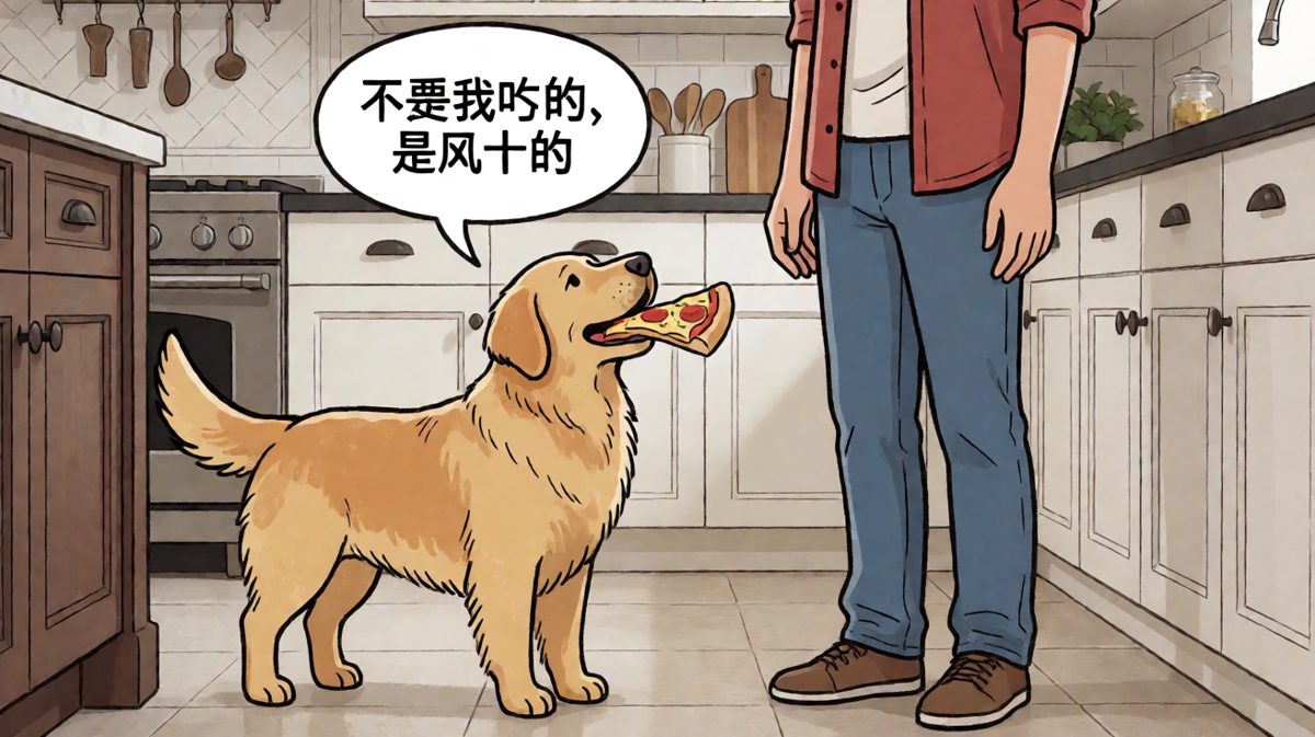 狗：我什么都没有，我只是路过