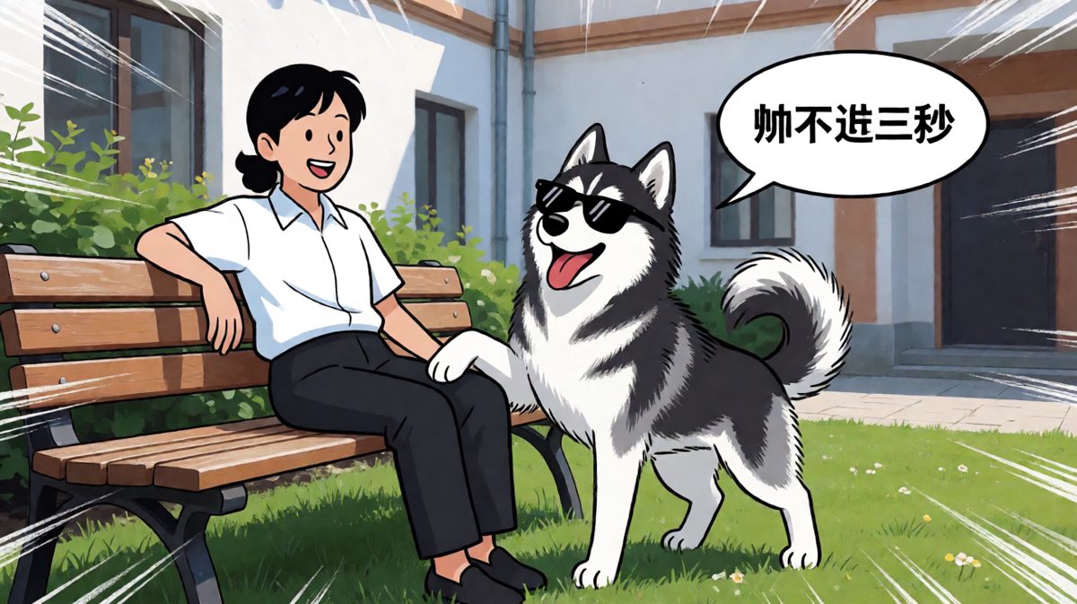 二哈的酷，从来都是短暂的
