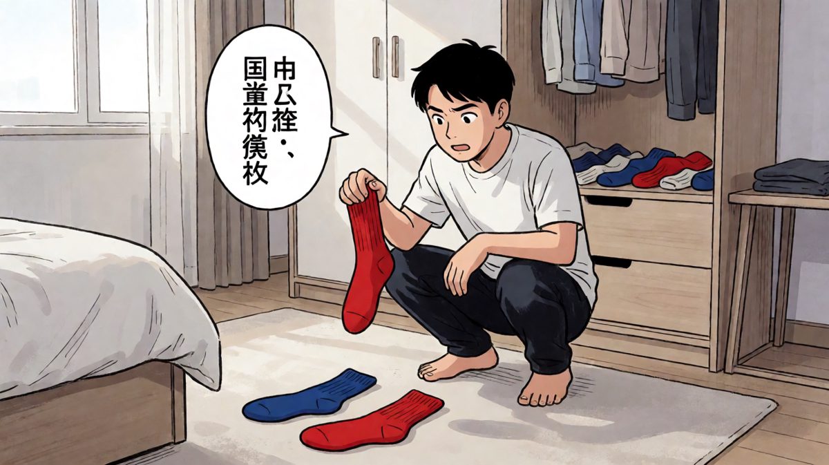 出门前最绝望的发现：袜子永远少一只