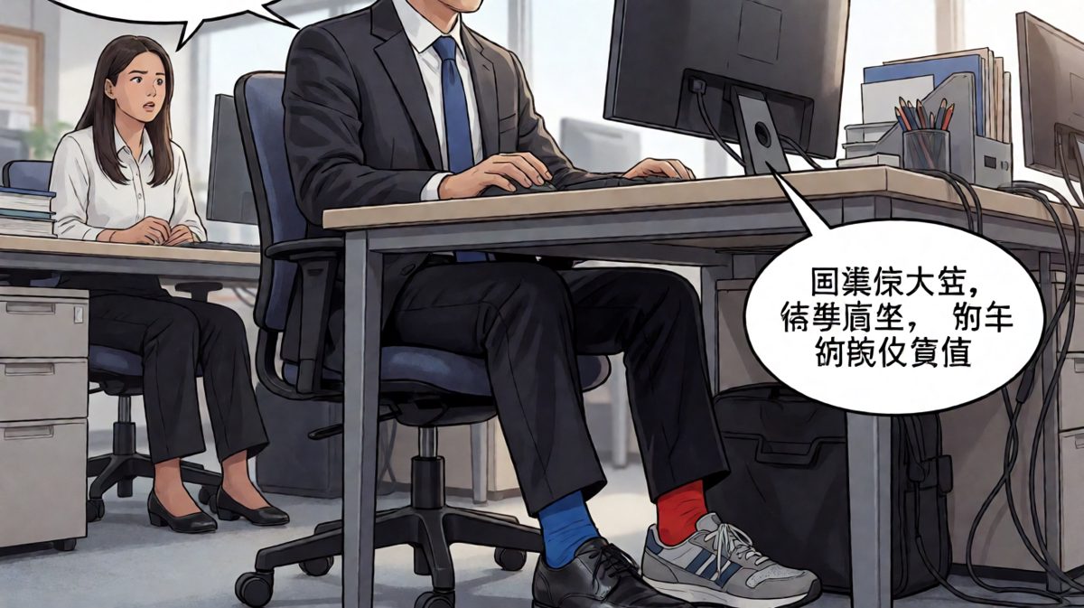 直到开完会，我才发现……今天是个混搭风