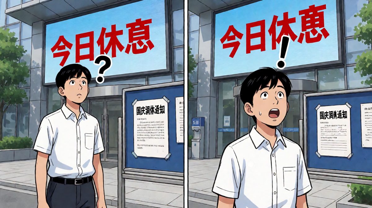 冲到公司才发现……今天根本不用上班！