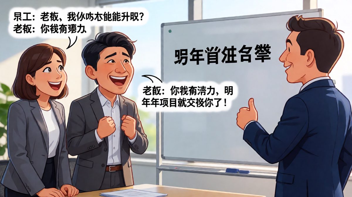 员工满怀期待问升职，老板大手一挥送了个'重点'项目。