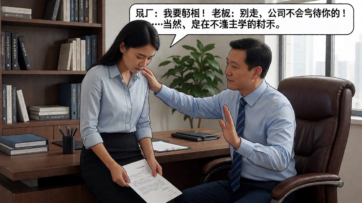 员工递辞职信，老板深情挽留，结果话锋一转扎心了。