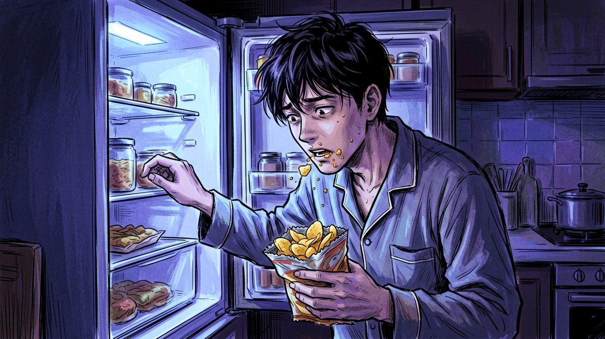 深夜饿醒，冰箱里全是我的
