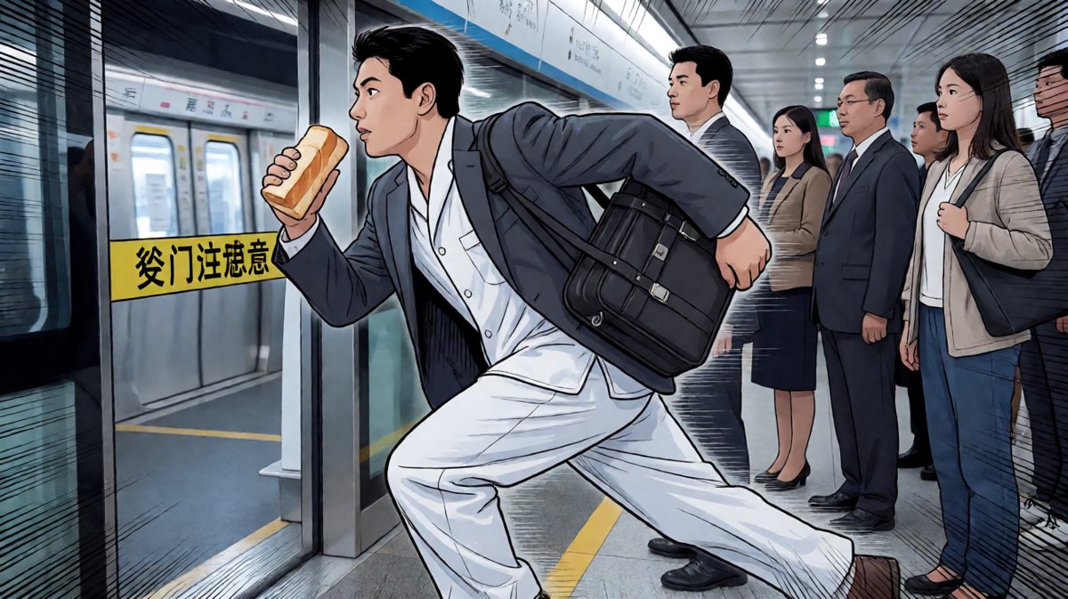 飞奔追地铁，生死一分钟！