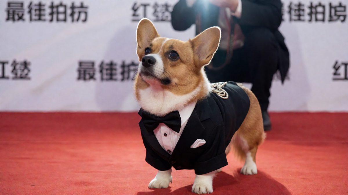 穿得再正式，也掩盖不了你是个柯基的事实