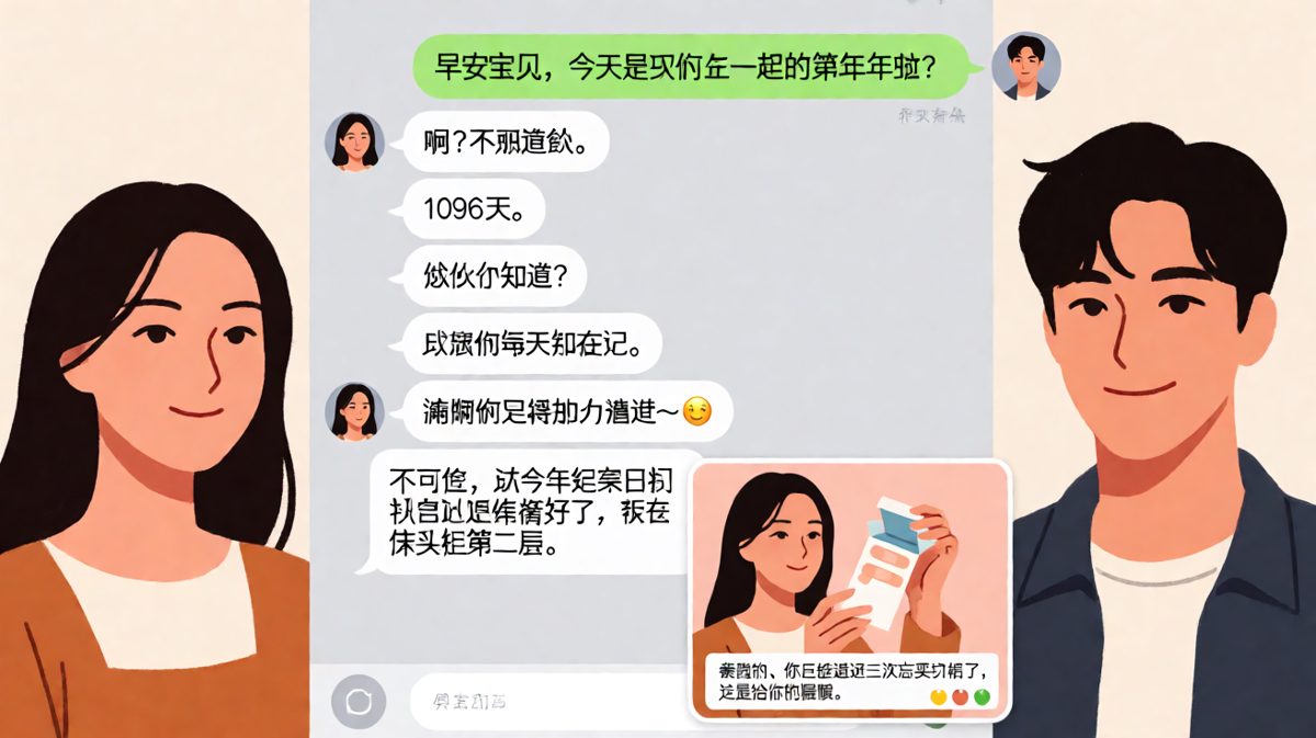 深情告白之后，礼物是创可贴——因为每次他都忘事。