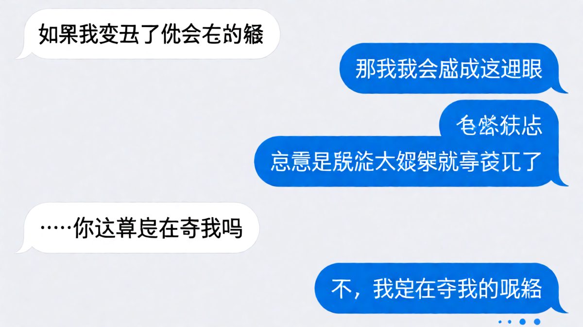 女生试探性问变丑怎么办，男生用一句话把'近视眼'和'眼镜'完美圆回来，逻辑满分却让人无言以对