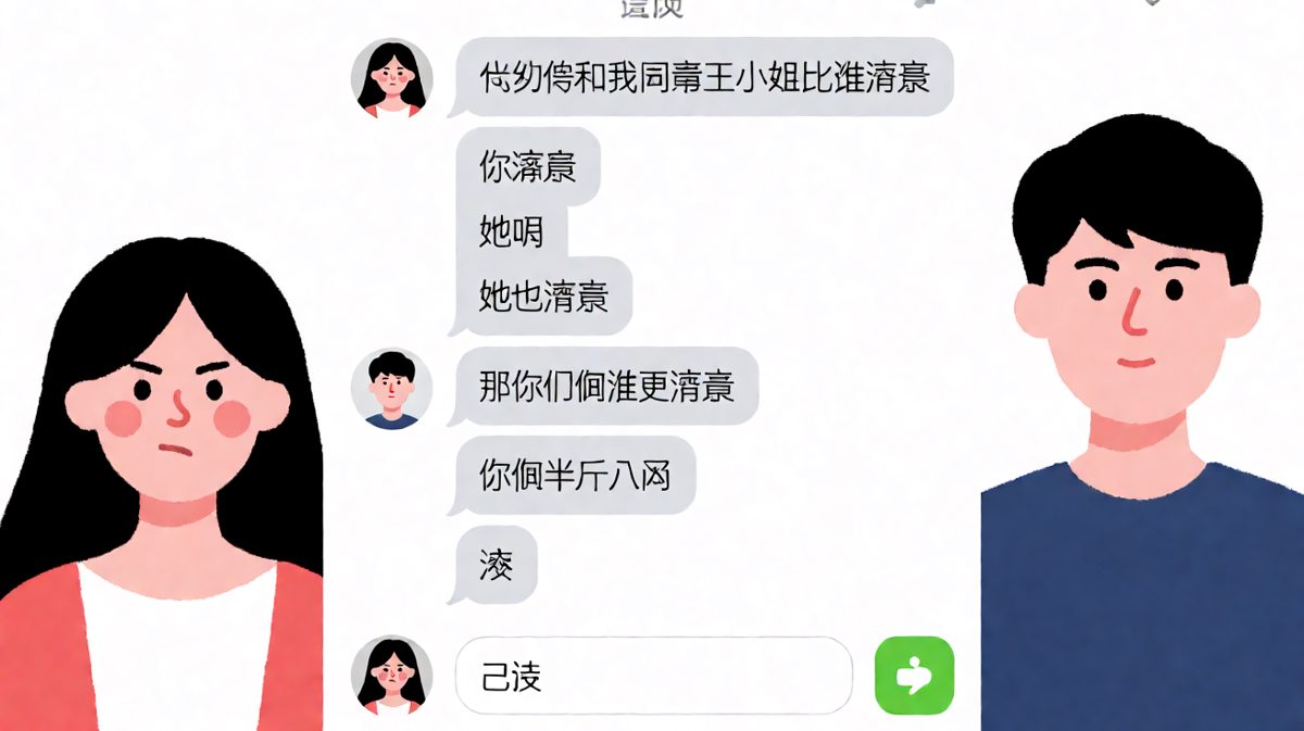 男生回答送命题的方式让人窒息