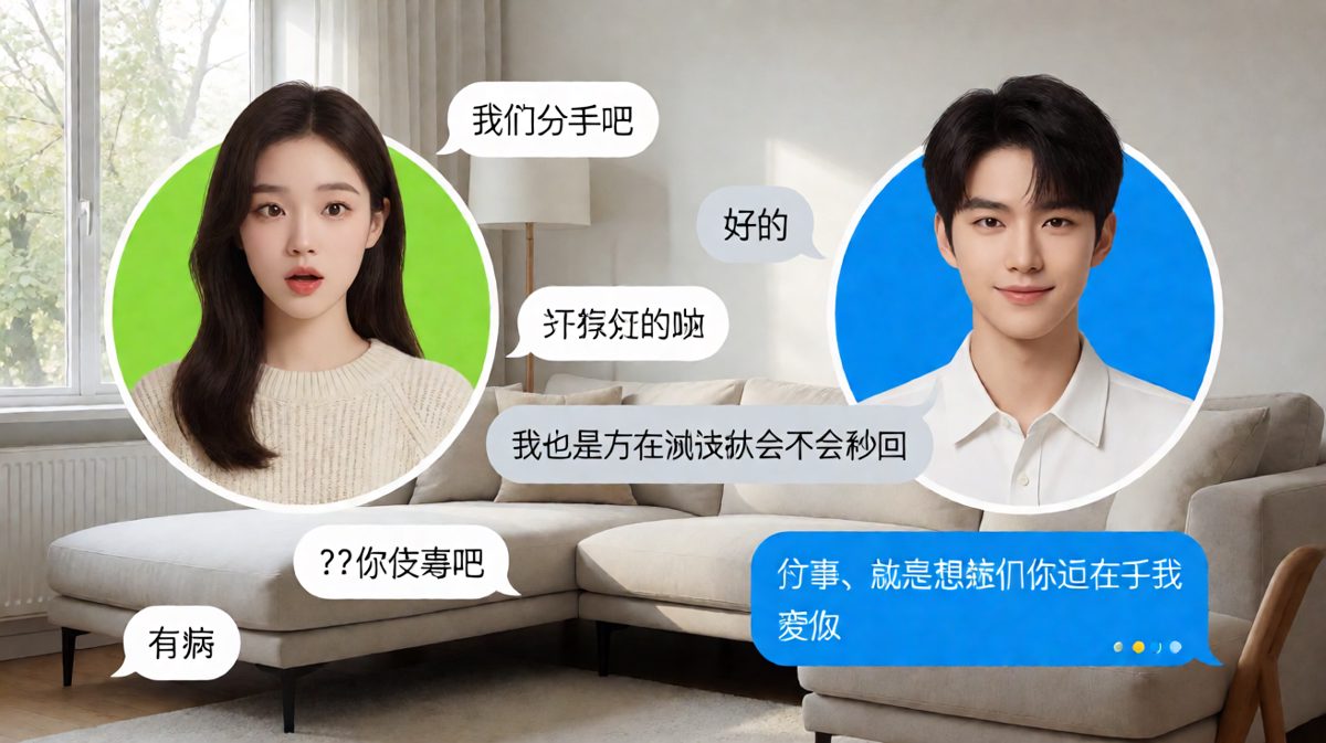 用假分手测试爱情的翻车现场，最后以肉麻结尾