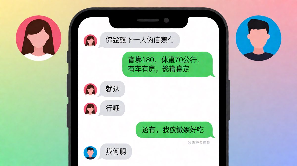 男生自我推销完美无缺，女生一句'就这'全毁，最后男生反问女生，女生回'我没有'