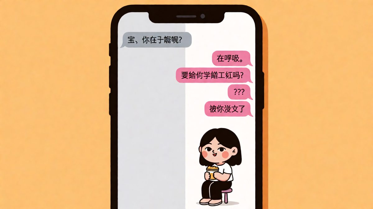 你以为我在想你，其实我在吃你藏起来的薯片。
