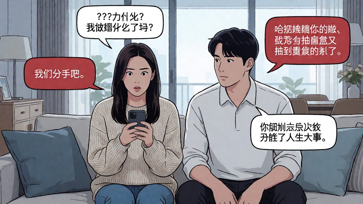 一句'分手吧'测试出男朋友的求生欲，结果是盲盒惹的祸。