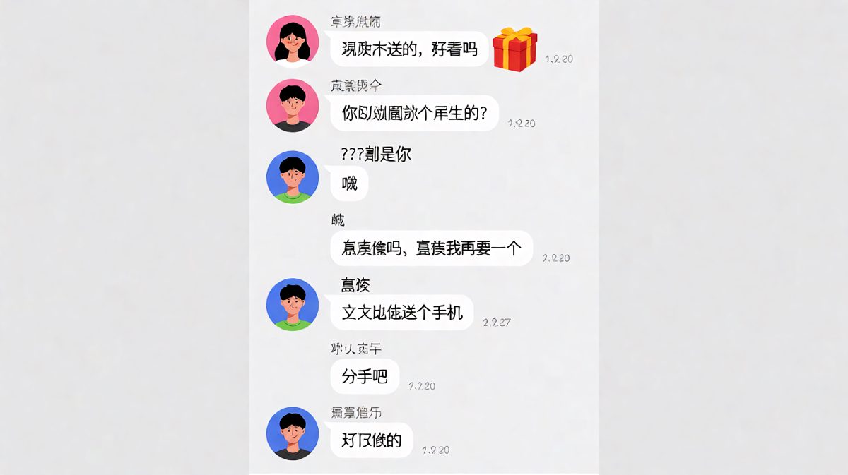 收礼物收到一半，他已经开始计划下一件了