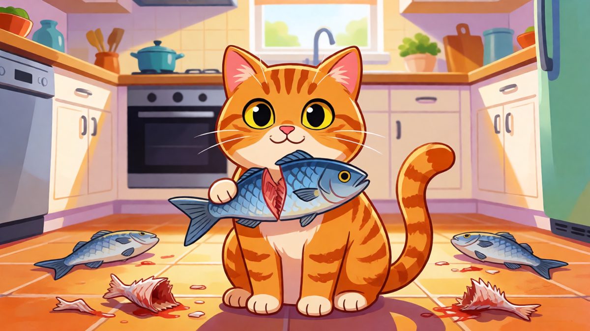 猫：这鱼先动的手，我只是正当防卫