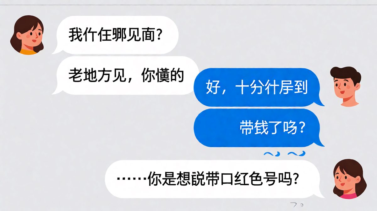 男生以为的「老地方」和女生以为的「老地方」之间差了十万八千里。