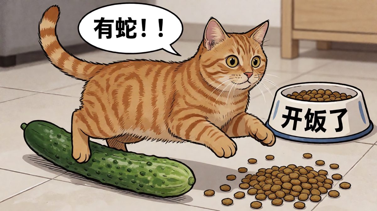 猫：妈！草丛里有蛇！快救命啊！！！