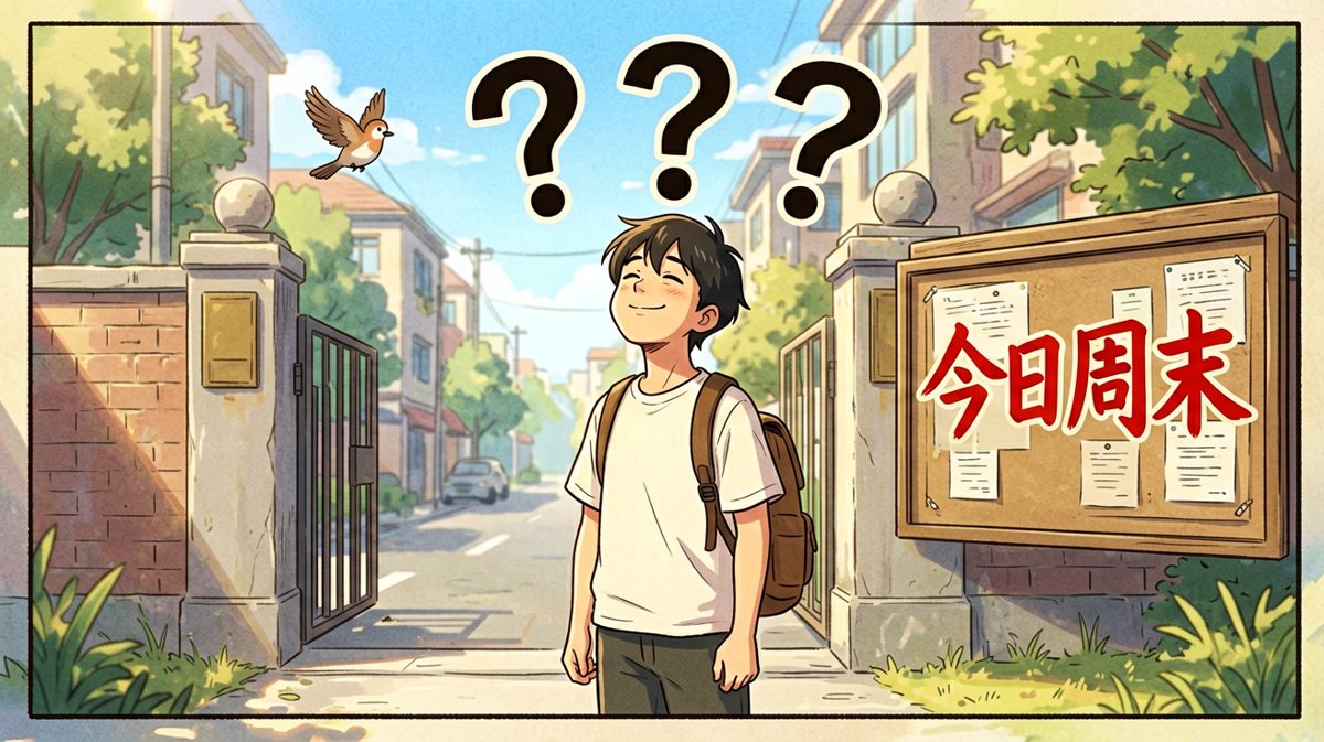 我慌了半天……今天是周六？