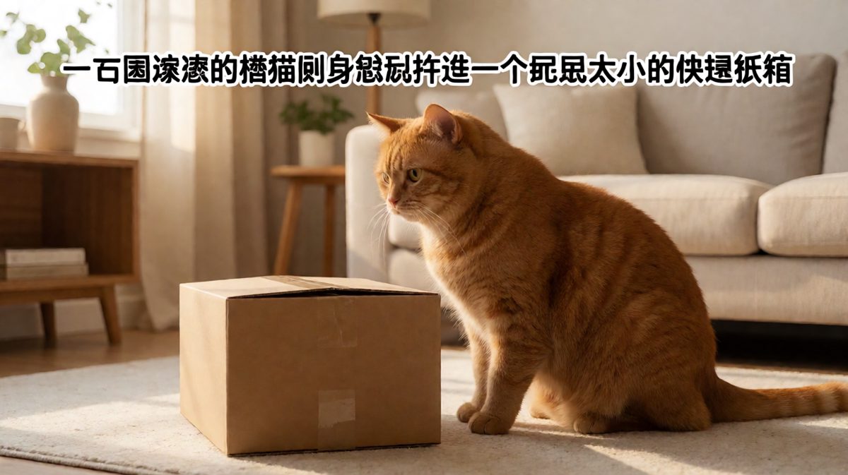 只要我足够圆，纸箱就是我的家！