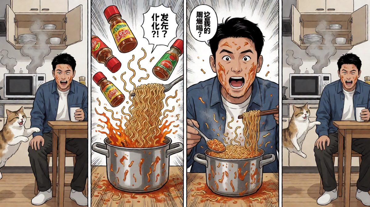 灾难降临！泡面竟然自己造反了！