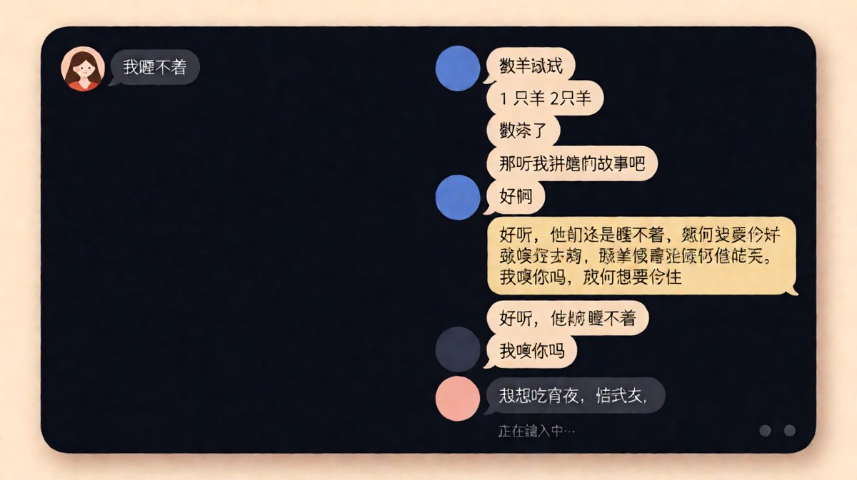 哄睡哄到半夜，女生的真实目的是想吃宵夜，男生彻底破防。