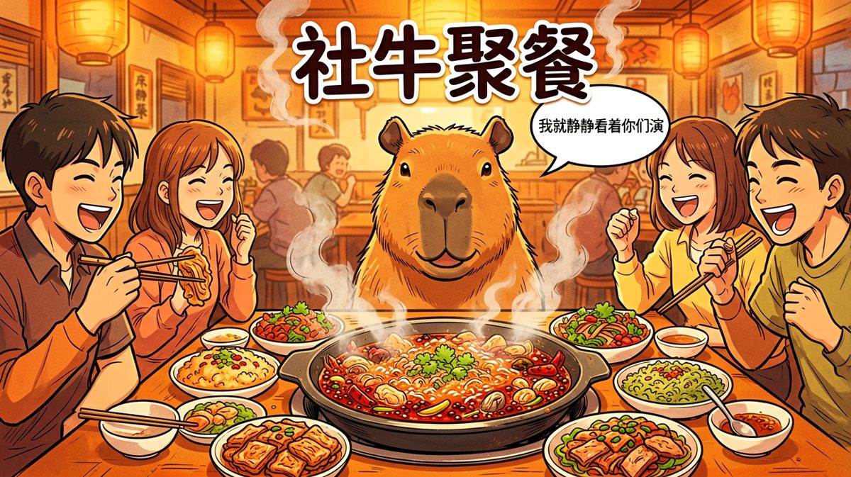 被拉去公司聚会的i人，内心OS与表面平静的极限拉扯。