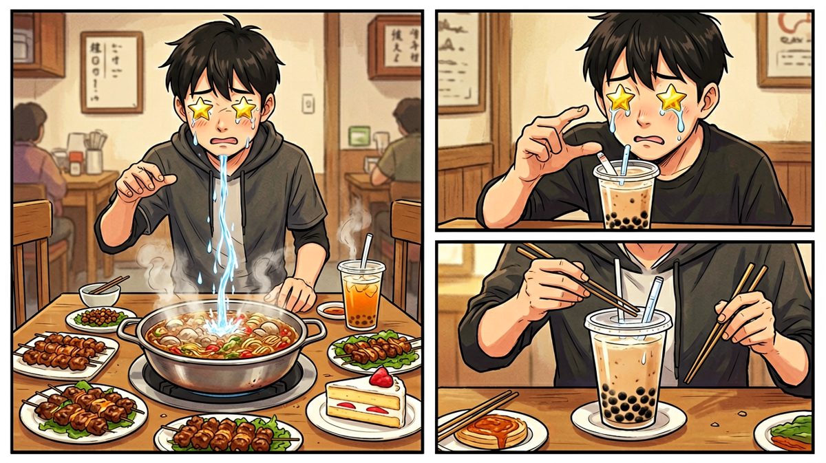 美食当前，动摇