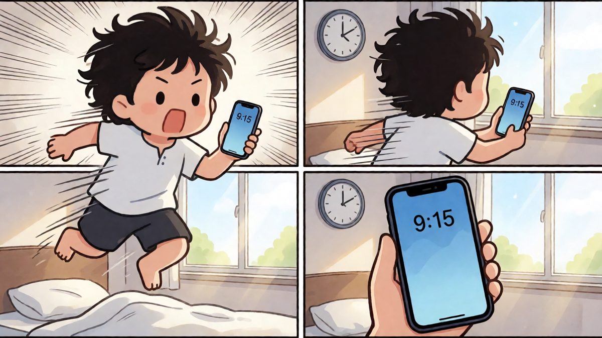 猛然惊醒，发现已经迟到三个小时